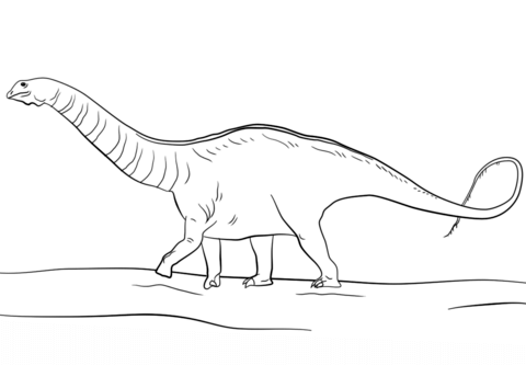 Jurassic Park Apatosaurus Coloring Page